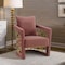 Armen Living Corelli Blush Fabric Upholstered Accent Chair with Brushed Gold Legs LCCLCHBLUSH - alternate 2